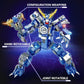 PLAYBRIX Dinosaur Building Blocks 2 in 1 Transforming Mech, Compatible with Lego Dinosaur Set, 433 PCS Dinosaur Mech STEM Toys for Kids Ages 6-12