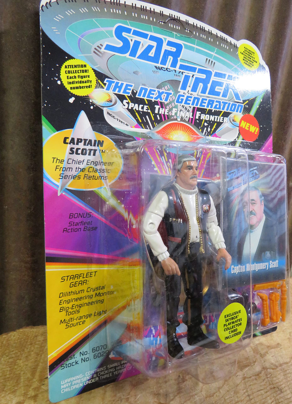 Captain Montgomery Scott Action Figure As Seen in the Star Trek: Next Gext Generation Episode "Relics"