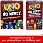 Mattel Games UNO Show ‘em No Mercy Expansion Pack with Extra Cards, Coins, Special Rules & Tougher Penalties for Kid, Adult & Family Nights