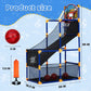 GarveeLife Kids Basketball Arcade Game Set with 4 Balls, Indoor & Outdoor Adjustable Basketball Hoop and Dart Game, Height Adjustable Sports Toy