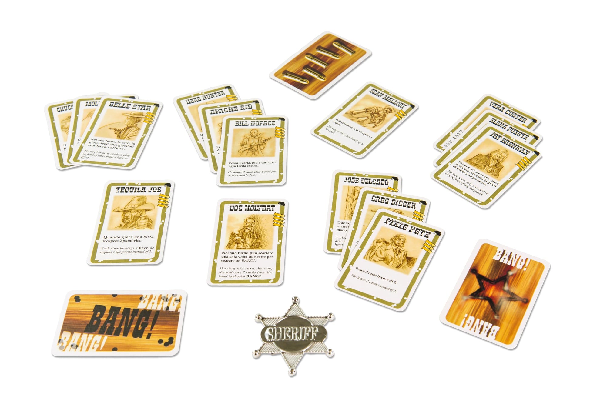 dV Giochi Bang | Wild West Hidden-Role Strategy Card Game of Bluffing Shootouts Deduction and Team Tactics | Social Party Gameplay for 3-8 Players |