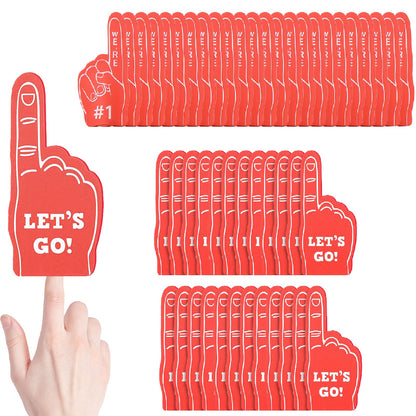 FengRMaT 48 Pieces Mini Foam Finger, Sport Fan Party Favors, We're #1 Sports Themed Party Supplies for Baseball Basketball Football Soccer Events Team