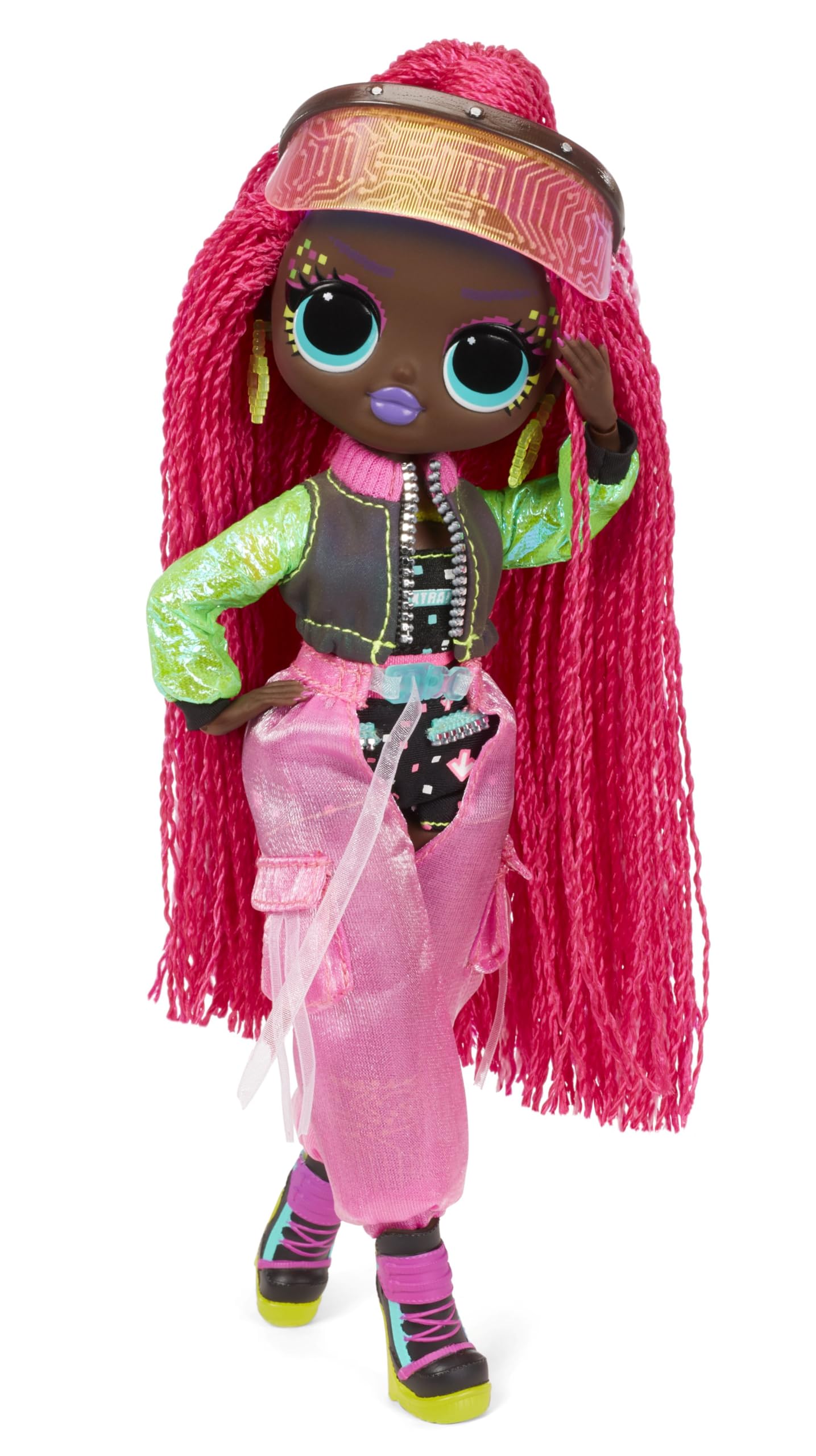 L.O.L. Surprise! OMG Dance Dance Dance Virtuelle Fashion Doll with 15 Surprises Including Magic Black Light, Shoes, Hair Brush Doll Stand and TV