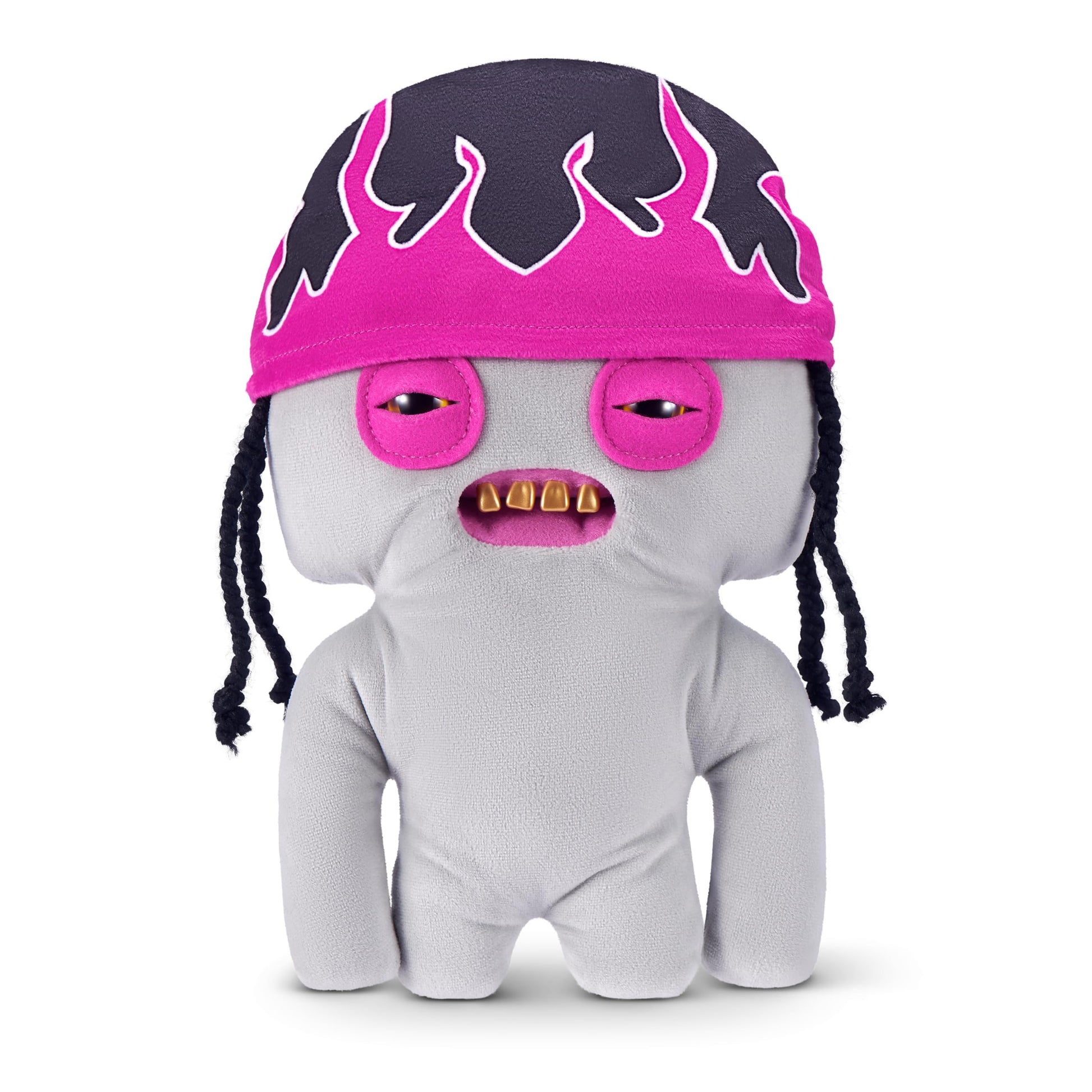 Fuggler Fugg Life 9-Inch Plush Toy (Squidge) by ZURU - Funny Ugly Monster Stuffed Animal with Human-Like Teeth, Quirky Collectible Plush for Kids