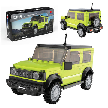 CADA Bricks - Suzuki Jimmy 1:24 Scale Building Kit - Official Licensed Suzuki Jimmy Replica, 192 Pieces, Green Off-Road SUV Model Car, Compatible
