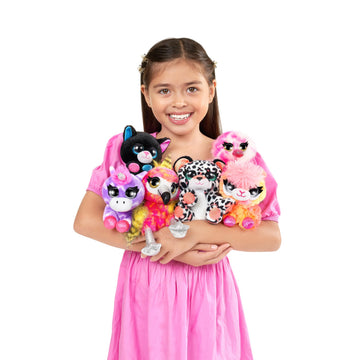 COCO Surprise Neon (Random 3 Pack) by ZURU Randomly Assorted Surprise Animal Plush Toys with Baby Collectible Pencil Topper Character Toy in Cone