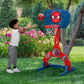 Delta Children Marvel Spider Man 4-in-1 Sports Center - Adjustable Easy Score Basketball Hoop, Soccer/Hockey Net and Golf Game, Red/Blue