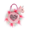 Aurora® Fashionable Fancy Pals™ Sparkle Heart Pink™ Llamacorn Stuffed Animal - Plush with Stylish Purse for Dress Up Fun - Perfect for Kids 3+ Years