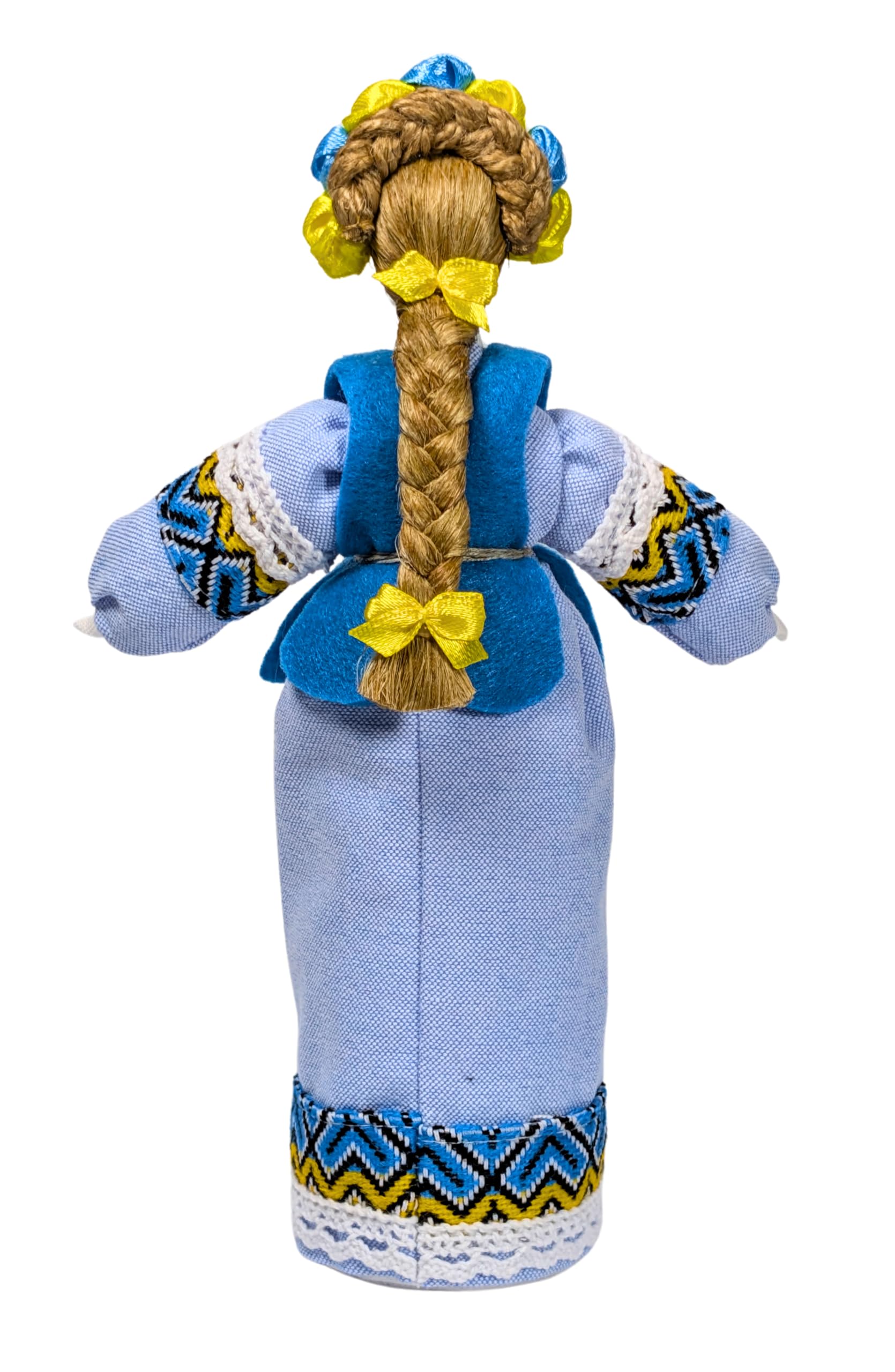 Exclusive Collectible Ukraine Motanka Doll Slavic Design Handmade Made in Ukraine 7.5" (Blue)
