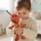 JoyAmigo Ant Plush Stuffed Animal Insect Toy, 8 Inch Soft Red Ant Bug Plushies, Kids Birthday Party Costume, Ants Go Marching Nursery Decoration Bugs