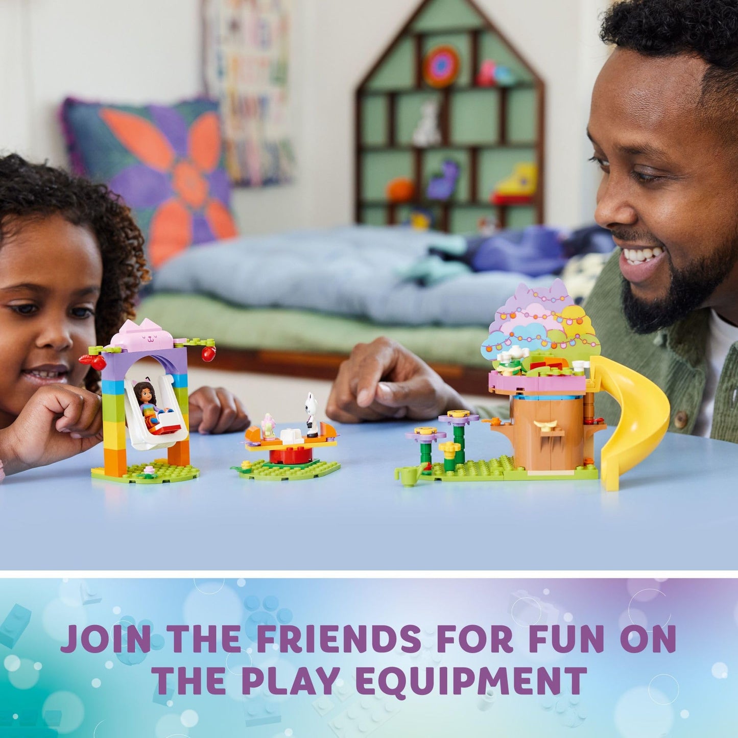 LEGO Gabby's Dollhouse Kitty Fairy’s Garden Party 10787 Building Toy with Tree House, Swing, Slide, and Merry-Go-Round, Includes Gabby and Pandy Paws