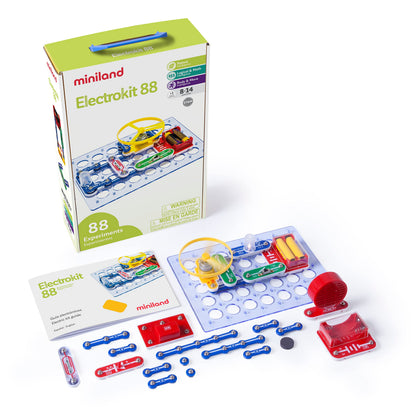 Miniland 50.99101 Electrokit 88 Experiments, Multi-Color