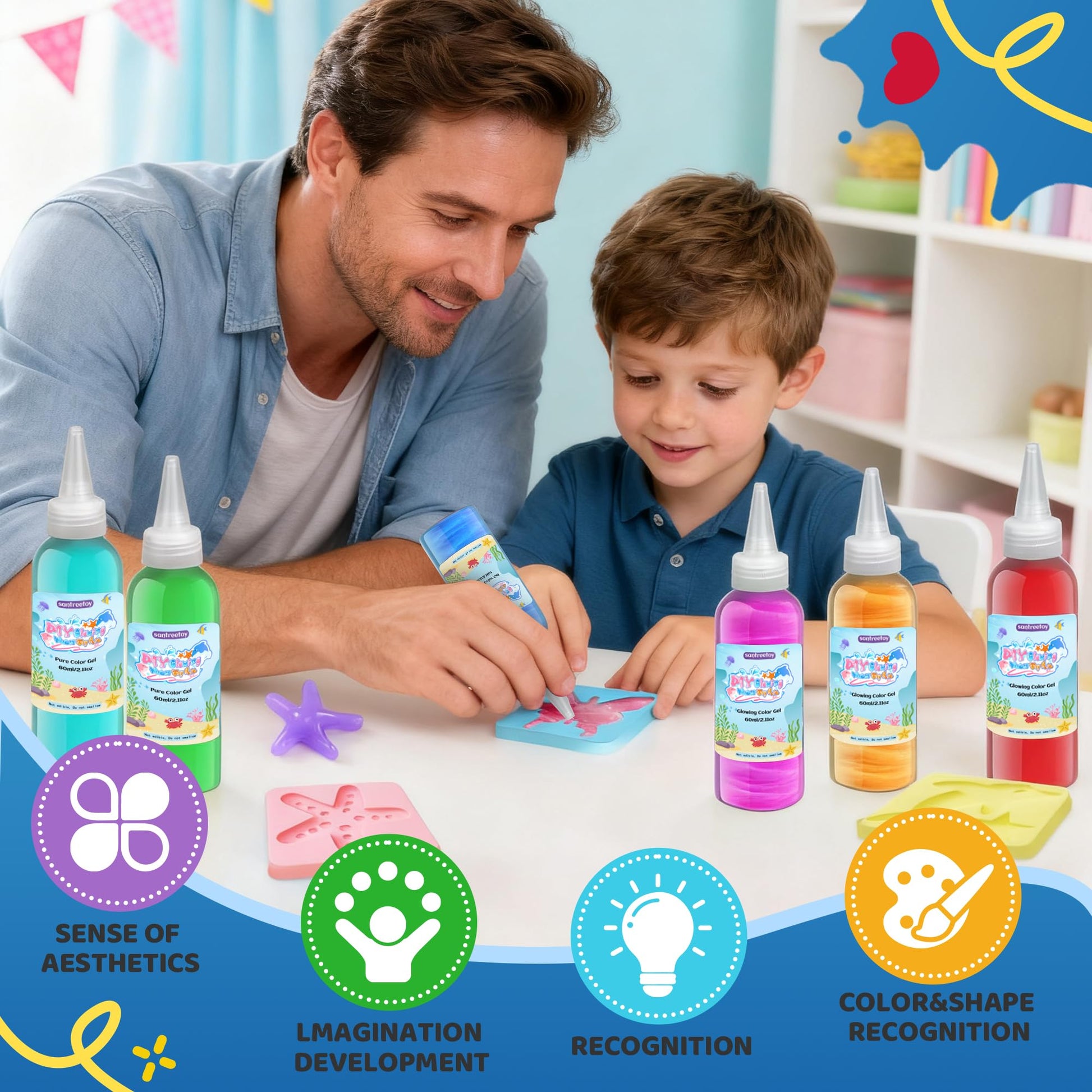 Magic Water Elf Toy Kit - Magic Gel Water Pets, Crafts For Kids Ages 3+