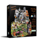 SUNSOUT INC - Spooky House - 1000 pc Special Shape Jigsaw Puzzle by Artist: Lori Schory - Finished Size 26.5" x 35" Halloween - MPN# 95615