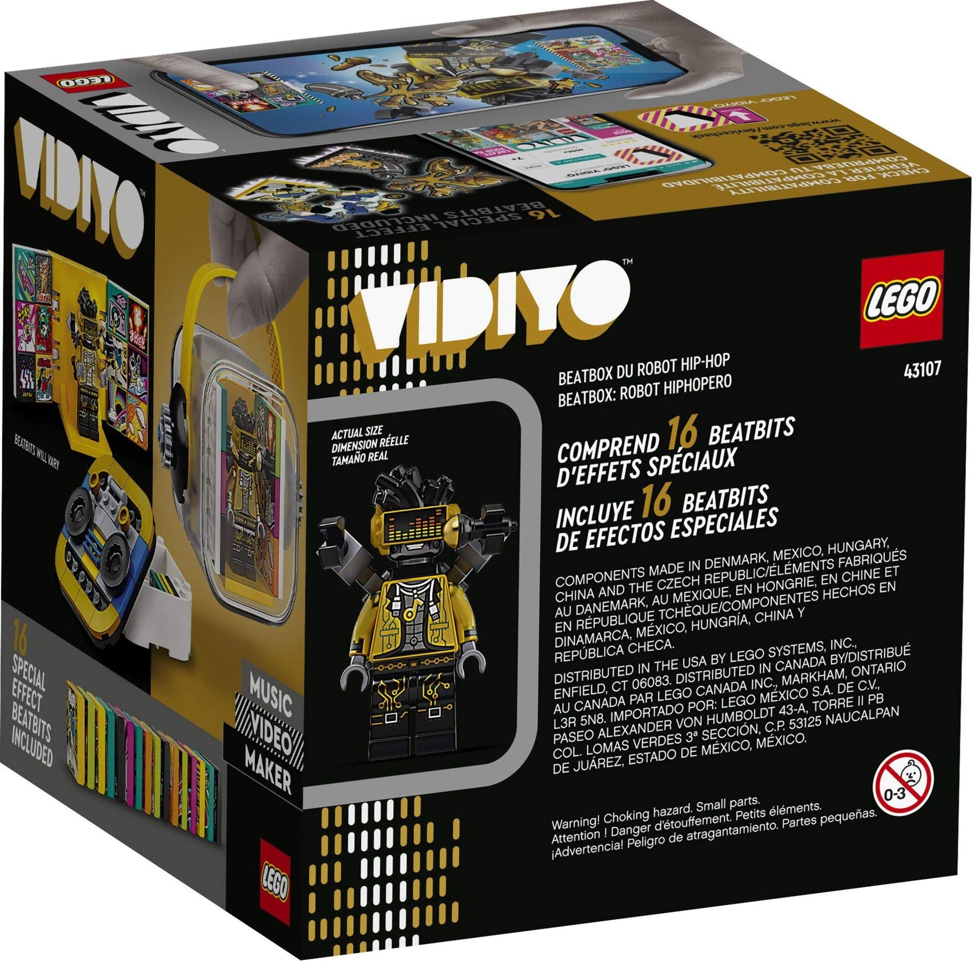 LEGO VIDIYO Hiphop Robot Beatbox 43107 Building Kit with Minifigure; Creative Kids Will Love Producing Music Videos Full of Songs, Dance Moves