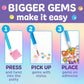 Creativity for Kids Bubble Gems Backpack Keychain: Kitty Princess, Mini Diamond Painting Kits for Kids, Arts and Crafts for Kids, Easter Basket