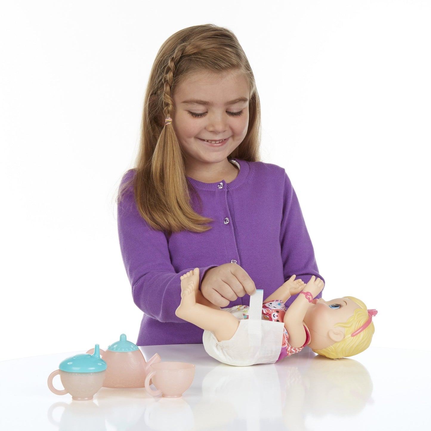 Baby Alive Lil' Sips Blonde Baby Has a Tea Party Doll
