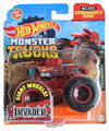 Hot Wheels Monster Trucks Invader - Includes Crushable Car - red