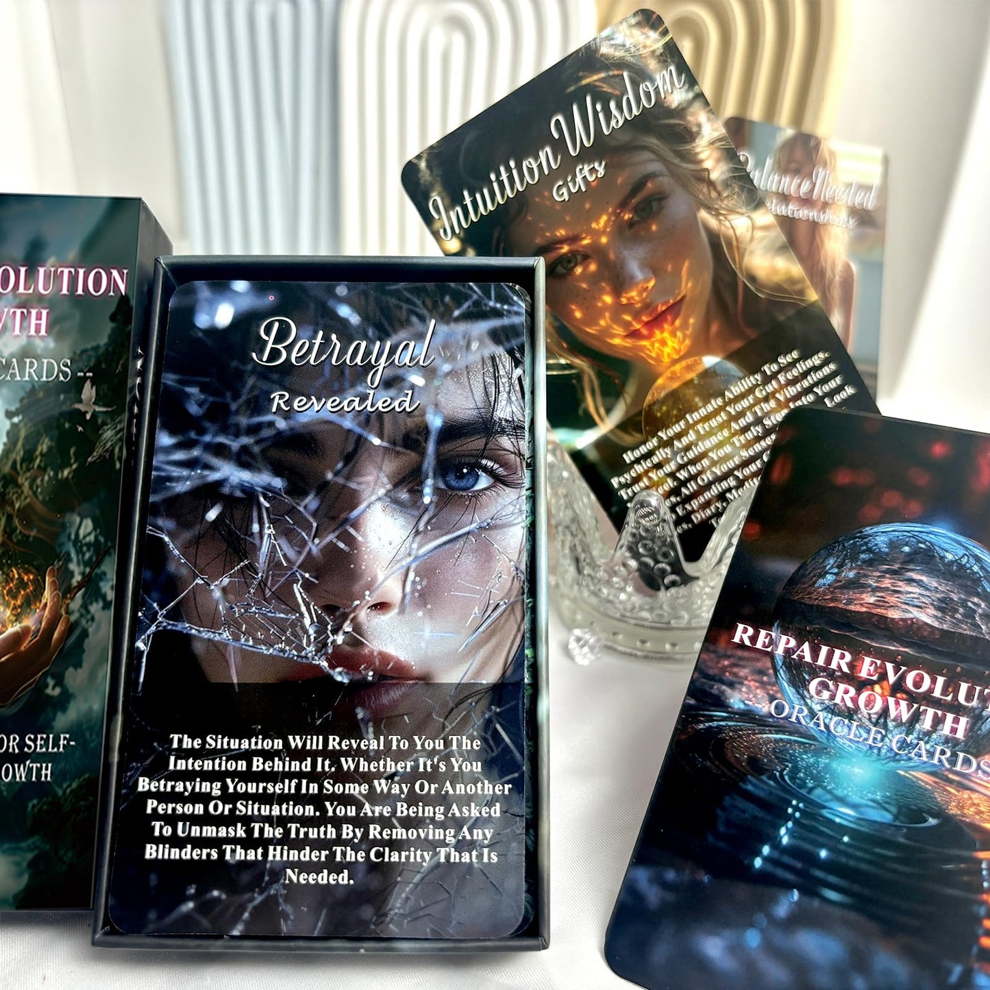 Healing Oracle Cards Deck, Oracle Cards Set, Oracle Cards for Beginners, Self-Healing Tool, That Helps You Discover What Needs to Shift Or Release