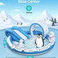 Inflatable Play Center, EVAJOY Kiddie Pool with Slide for Children, Sprinkler, Ice & Snow Theme with Inflatable Dolls, Easy Setup for Garden
