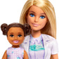 Barbie Dentist with Blonde Fashion Doll with Blue Dress and Lab Coat, 1 Kid Doll, Medical Doctor Furniture & Accessories