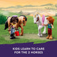 LEGO Friends Autumn’s Horse Stable 41745 Building Toy, Role-Play Fun for Kids Ages 7+, with 2 Mini-Dolls and 2 Horses, Carriage and Riding