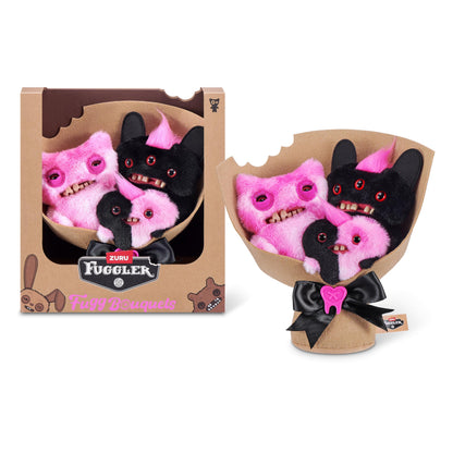 Fuggler Bouquets: 2x9 Inch + 1x3.5 Inch Plush Set (Munch Munch, Reek-o, Munch-o) by ZURU, Funny Ugly Monster Designs, Unique Gift for Collectors