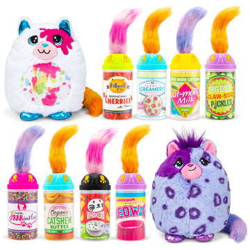 Basic Fun Misfittens Cats - Surprise Collectible Plush - Series 3 Wild Cats, Kittens, Stuffed Cat Plushie, Furry Surprise Toy for Girls, Boys, Kids