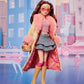 Barbie Signature My Scene Doll & Accessories, Chelsea in Y2K-Inspired Outfit with Butterfly Top, Cargo Jeans, Denim Bag & Display Stand