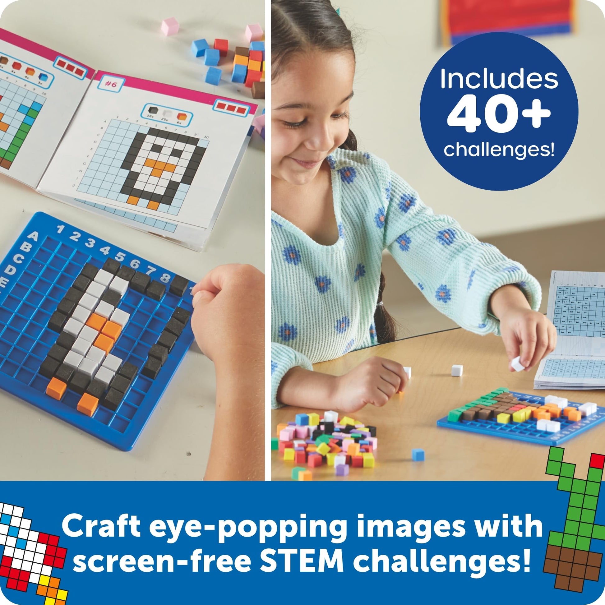 Learning Resources STEM Explorers Pixel Art Challenge