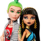 Monster High Booriginal Creeproduction Dolls 2-Pack, Cleo De Nile & Deuce Gorgon Collectible Reproductions with Doll Stands, Diaries & Pets