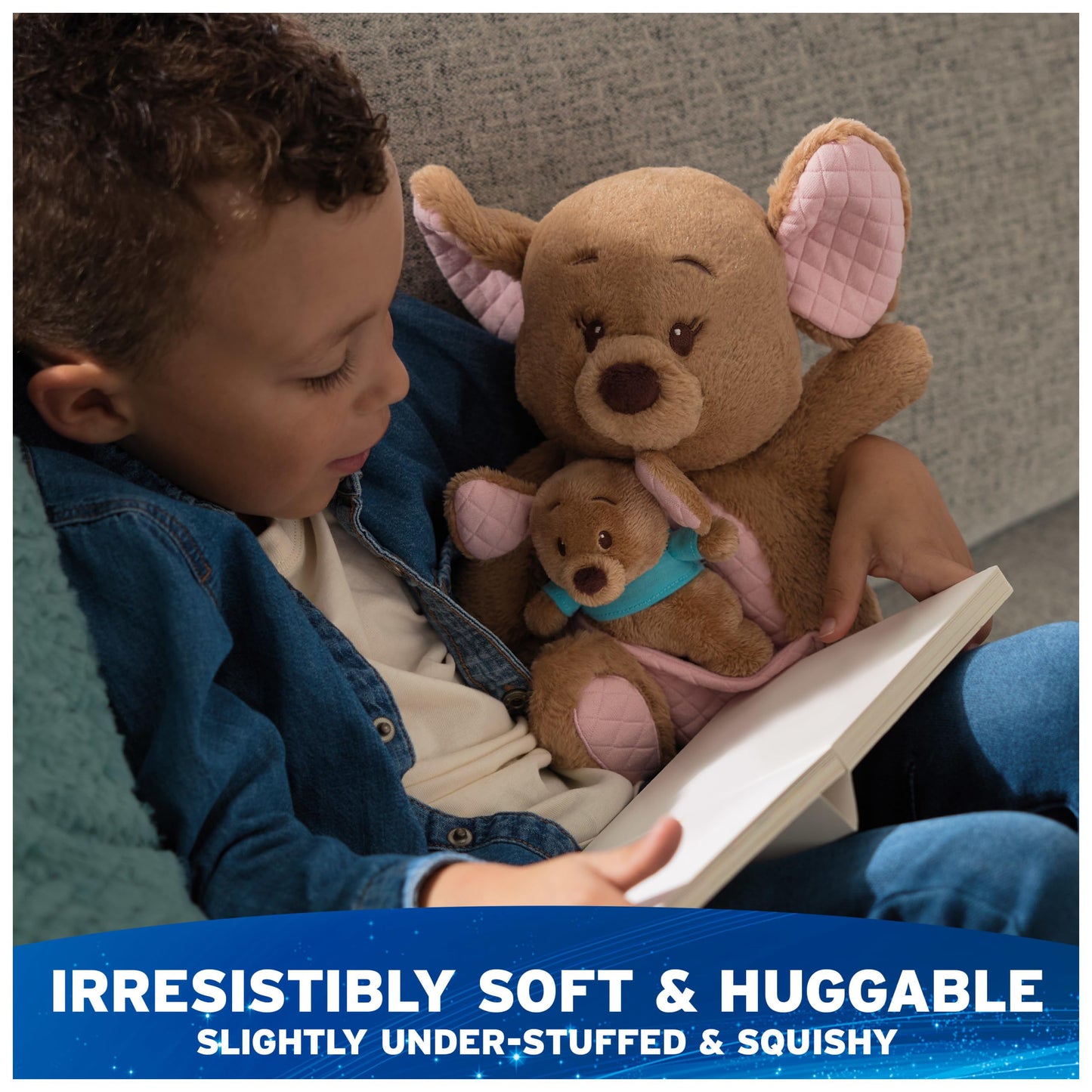 GUND Disney Winnie the Pooh Oh So Snuggly Kanga & Roo 12.5” Plush Ages 0+