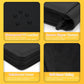 Premium 1000+ Pockets Trading Card Binder, 16-Pocket Ringless Side-Loading Album for TCG, MTG, Lorcana, Sports & Standard-Size Cards (Black2)