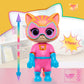 Disney Junior SuperKitties Cat-Tastic Transforming Ginny Lights and Sounds Figure, Kids Toys for Ages 3 Up by Just Play