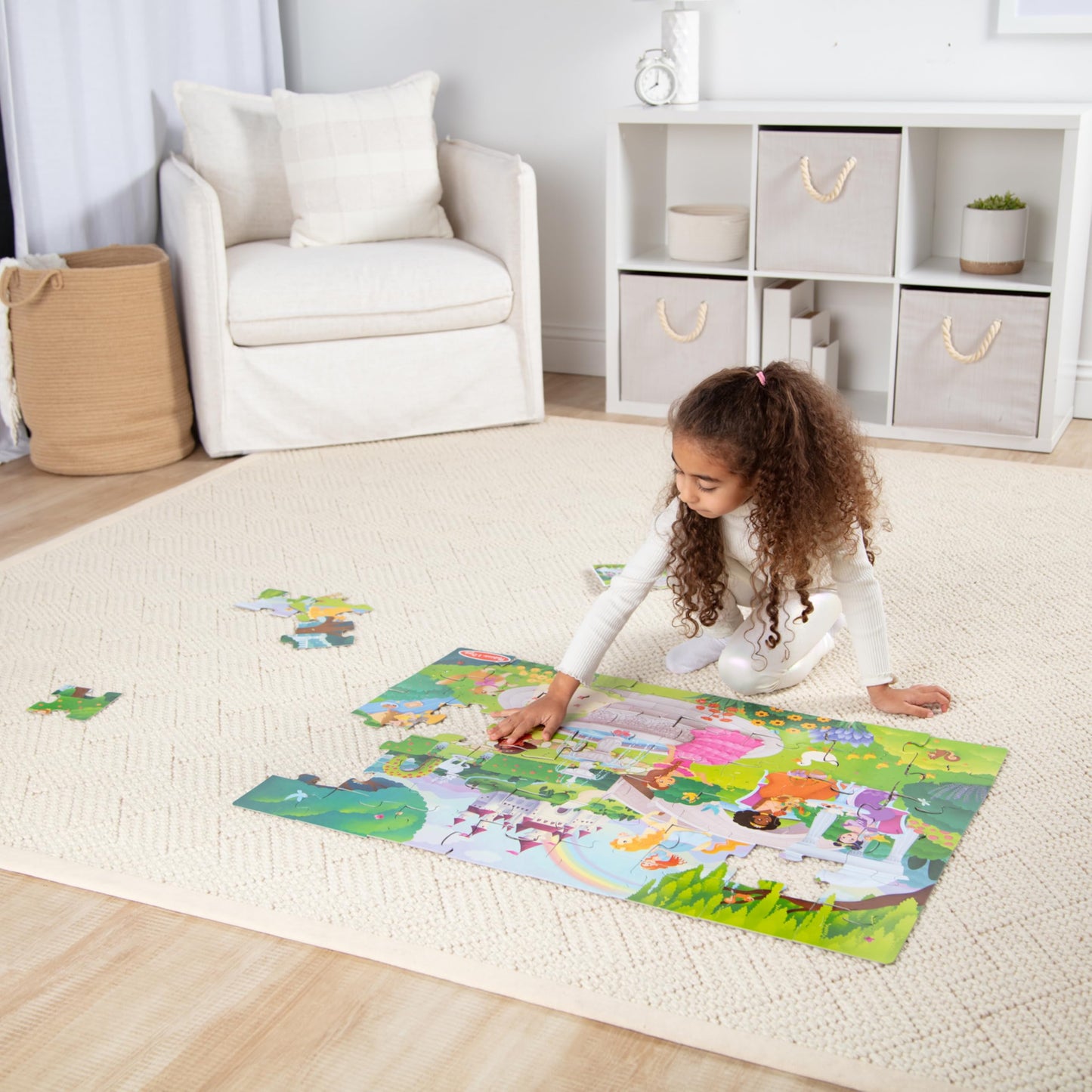 Melissa & Doug Fairy Tale Castle Jumbo Floor Puzzle 48-Piece Toy