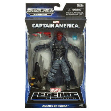 Captain America Marvel Legends Agents of Hydra Figure Red Skull, 6 Inch