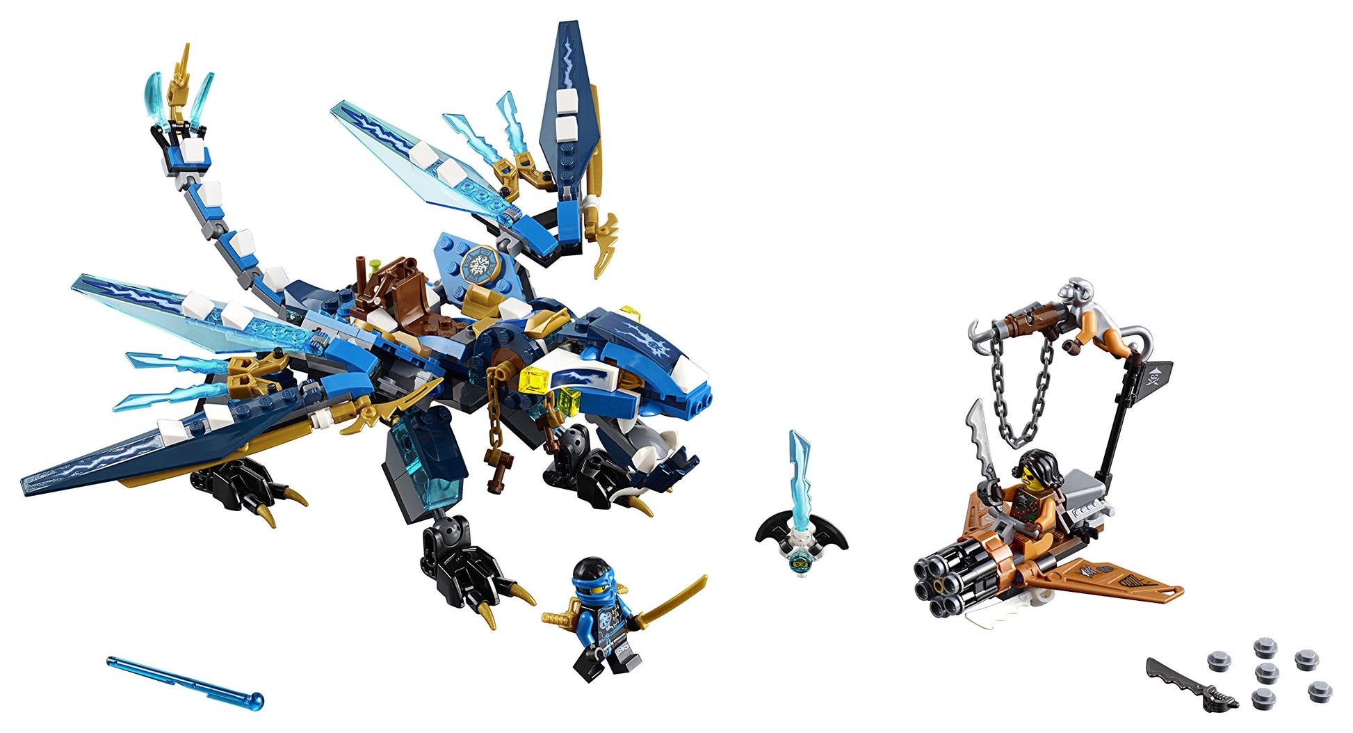 LEGO Ninjago Jay's Elemental Dragon 70602 Building Kit (350 Piece)