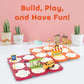 Everplay 60PC Race Car Track Builder Building Blocks Playset Reversible Racing Tracks School Bus & Accessories Educational STEM Development Creative