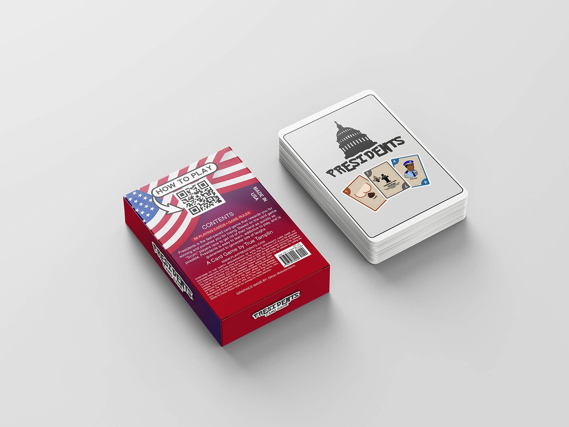 Presidents Card Game: Fast Family Party Game for Kids, Adults & Youth Group