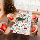Giant Merry Christmas Coloring Poster - Large Christmas Tree Coloring Tablecloth, DIY Xmas Table Cloth Jumbo Banner Paper Craft for Gifts Activities