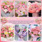 Pipe Cleaners Craft Flowers Kit 791 Pcs, 400 Pcs 7 Colors 8mm Fuzzy Pipe Cleaners Bulk (Tulips/ Lilies), 360 Pcs Stamen, Chenille Stems for DIY Flower