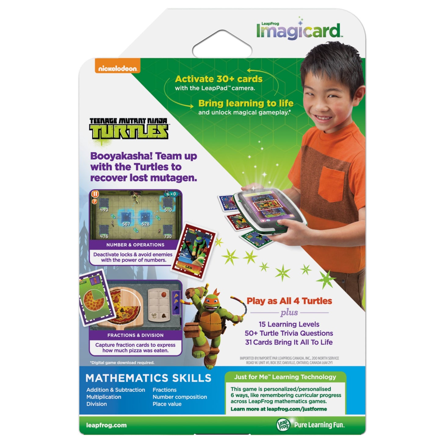 LeapFrog Imagicard Teenage Mutant Ninja Turtles Learning Game (for LeapPad Tablets) Toy