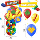 8th Birthday Decorations - Building Blocks Birthday Decorations 8 Year Old Boy - Party Kit: Number 8 Balloon, Banner, Cupcake & Cake Toppers, Balloons