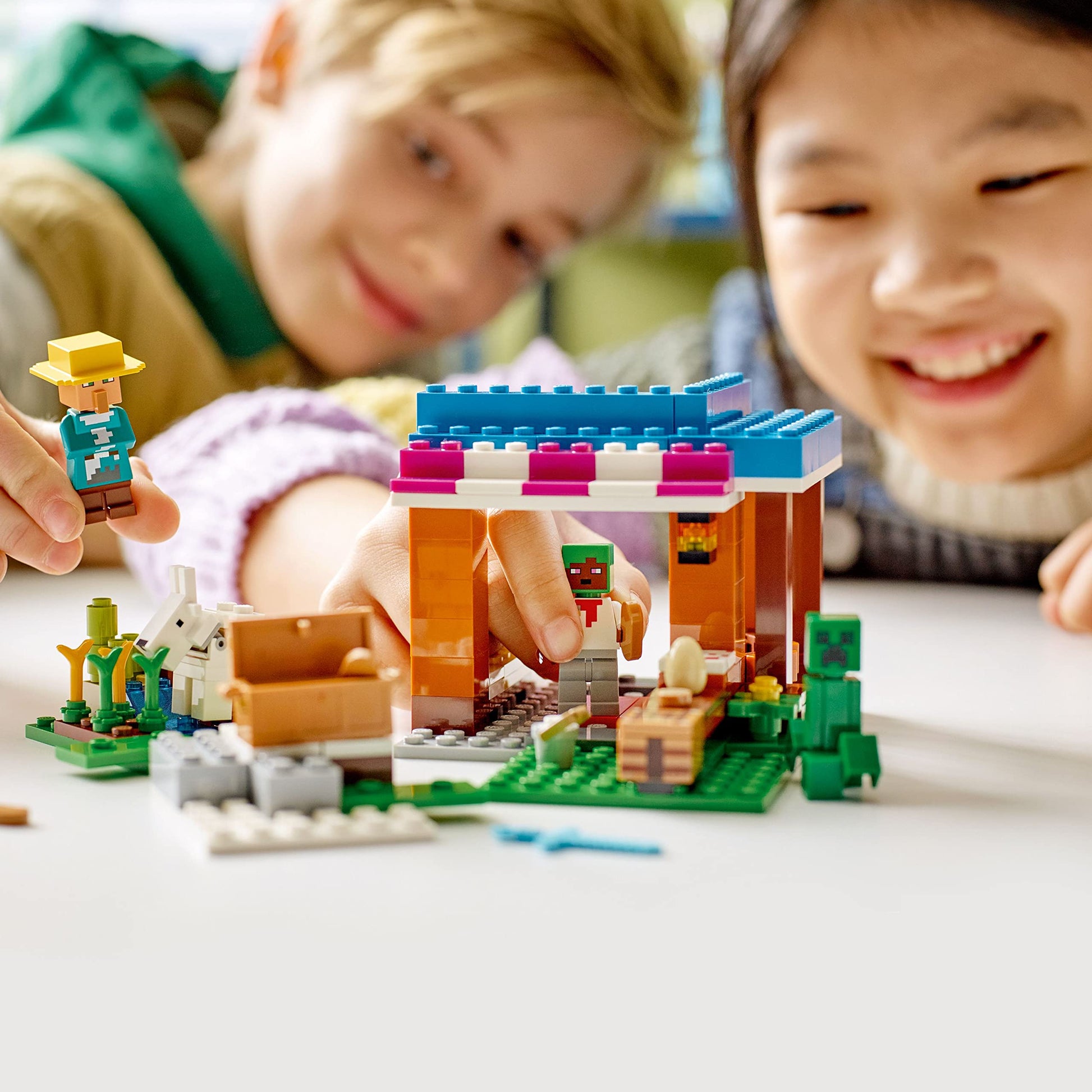 LEGO Minecraft The Bakery Building Kit 21184 Game-Inspired Minecraft Toy Set for Kids Girls Boys Age 8+ Featuring 3 Minecraft Figures and Goat,