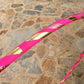 SpinMajik Beginner Exercise Hula Hoop for Fitness and Fun Made for Adults Weighted at 1 Pound (Choose Your Size and Tape Job) (Coral Prismatic, 38)