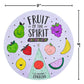 Fun Express Fruit of the Spirit Coloring Wheel - Makes 12 - DIY Religious Craft for Kids