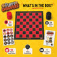 Puppy Checkers Board Game for Kids 8-12 and 4-8 with 56 Adhesive Dog Stickers - Fun Learning Game for Game Night | Great for Grandkids