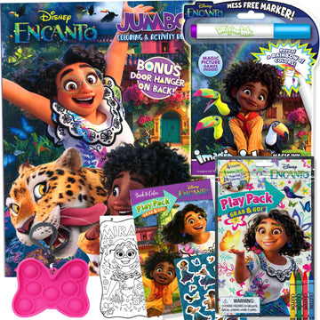 Disney Encanto Coloring Book Activity Set for Kids - Bundle Includes Coloring Books, Play Pack, Stickers