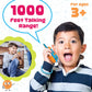 Walkie Talk-Along Scavenger Hunt & Adventure Set - 2 Rugged Walkie Talkies (1,000 ft Range) + 24 Mission Cards - Outdoor Backyard Games for Kids Ages