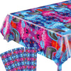 Idealmuzik 3pcs Video Game Tablecloth, Game Theme Birthday Decorations Supplies, Plastic Tablecloth, Rectangular Racetrack Tablecloth, Gamer